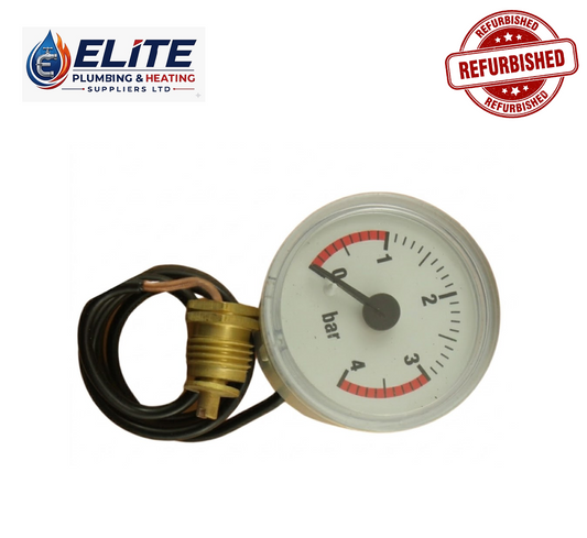Heatline D004090673 Pressure Gauge – Compatible with Hydroline B24 Boilers