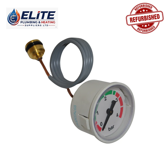 Baxi 720776601 Pressure Gauge – Compatible with Neta-Tec & Megaflo 2 Boilers
