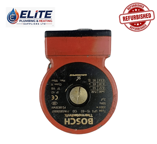 Boiler Pump Head by Bosch Thermotechnik – Model UPS 15-60 130, Part No. 59506607