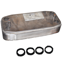 Ariston DHW Heat Exchanger 990685 16 Plate - alternate view