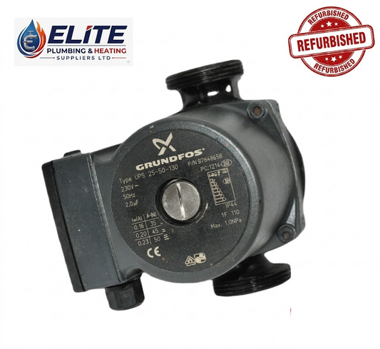 Refurbished Grundfos UPS 25-50 130 Heating Circulator Pump
