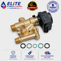 Ideal Vogue C26/C32/C40 Diverter Valve (Flow Group) with Head – Refurbished | Part Nos. 176867 / 174813