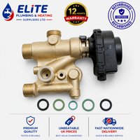 Ideal Vogue C26/C32/C40 Diverter Valve (Flow Group) with Head – Refurbished | Part Nos. 176867 / 174813