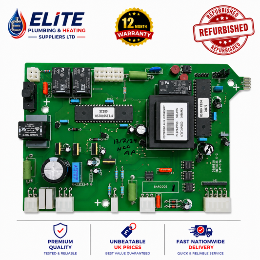 Ideal ISAR/ICOS Boiler PCB – Refurbished | Part No. 174486 (Without Cover)