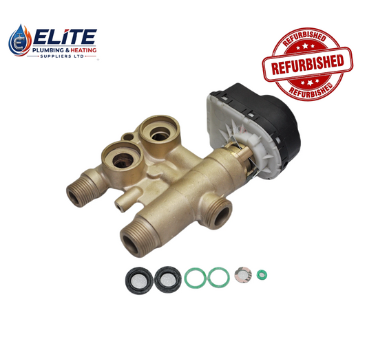 Potterton 3-Way Valve Assembly Without Bypass – Refurbished | Part No. 7224764 / 5132456