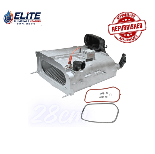 Glowworm Main Heat Exchanger (Refurbished, 28cm, Complete Kit) | Part No. 0020195514